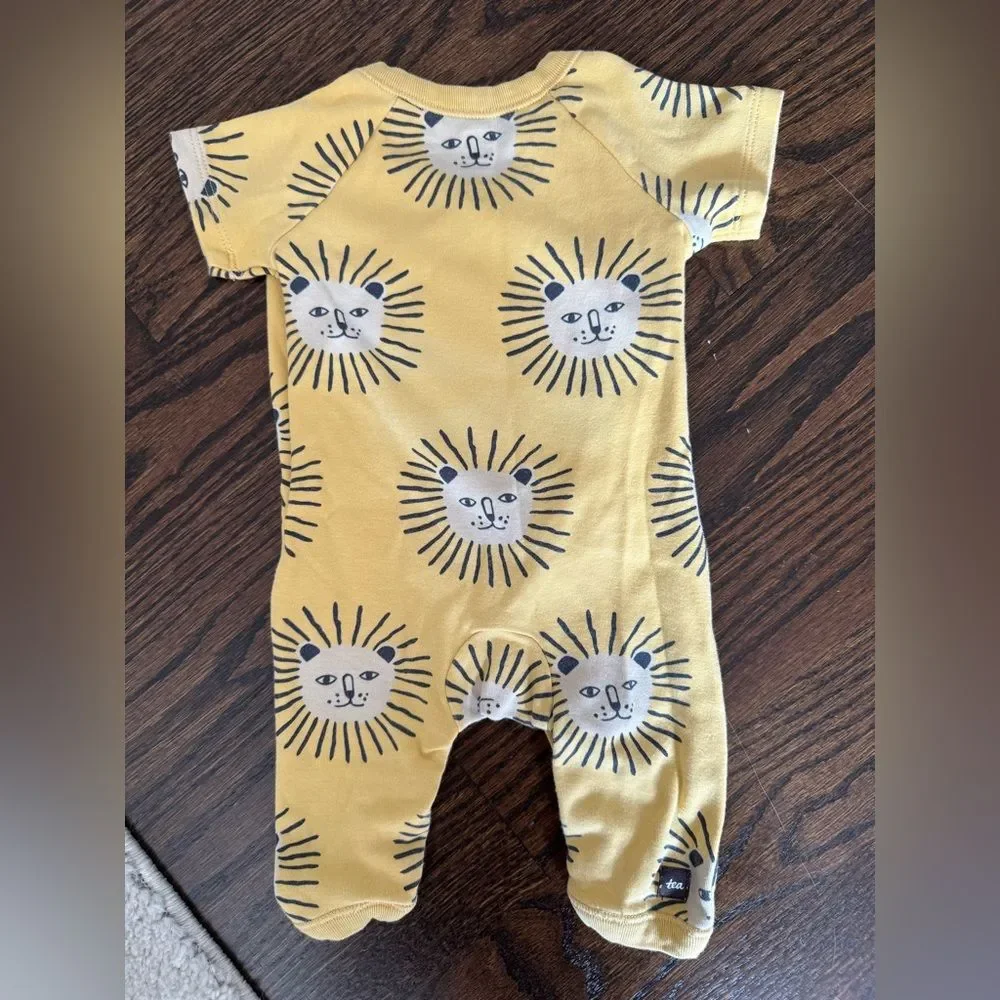 Tea Collection Yellow Lion Bodysuit - 0-3m
